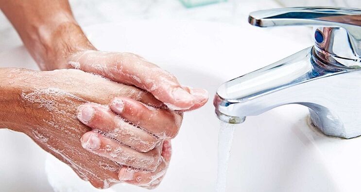 eskuak garbitzea larruazalpeko parasitoen infekzioaren prebentzio gisa